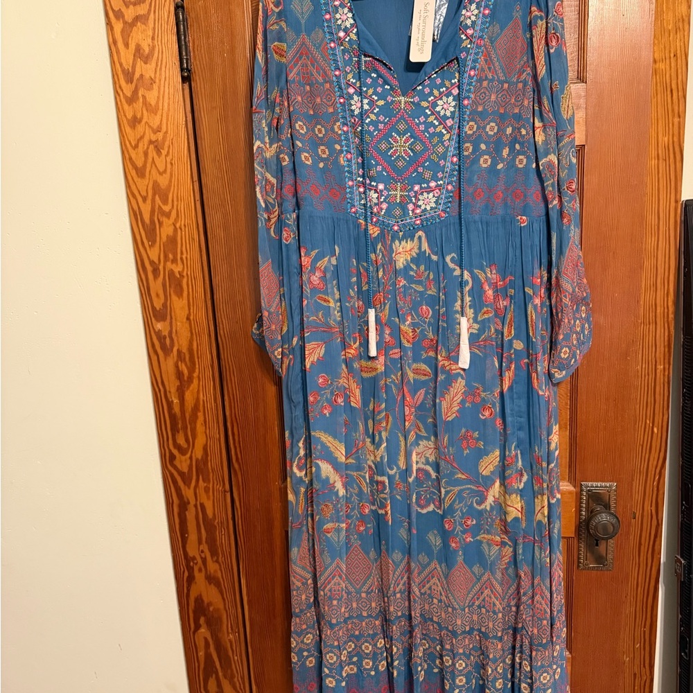 Soft Surroundings Multicolor Bohemian Dress